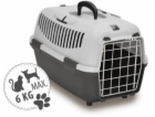 DoggyDolly Přepravka PETMAX NOMADE 1 METAL šedá 48x32x32