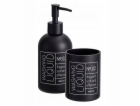 Bathroom Solutions Skleněný dávkovač mýdla a kelímek na z...