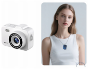 Xrec Mini digitální fotoaparát X8 12mp video 1080p LCD 0.96 přívěsek na klíče / X8 bílý