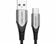 Vention CODHF USB kabel USB 2.0 1 m USB A USB C Hliník, Černá