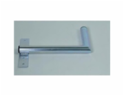 Držák antény na zeď u okna s pásem, levé uchycení, galvanický zinek, délka 40cm