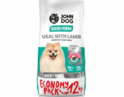 JOHN DOG Good Form Adult Mini Veal with lamb - suché krmivo pro psy - 12 kg