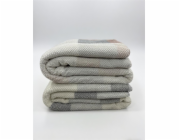 DOMOLETTI Deka Cloudy, bílá/šedá, 150 cm x 200 cm