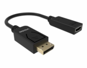 VISION - Video adaptér - DisplayPort s piny (male) do HDMI se zdírkami (female) - cerná - podpora 4K60Hz