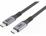 MicroConnect Kabel USB USB-C - USB-C 0,25 m černý (USB4CC025)
