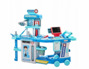LeanToys Nemocniční sada pro doktory v kufru 2 v 1, světla, zvuky, příslušenství