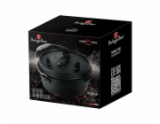 Hrnec litinový s poklicí 25 cm černý LP-BH-192