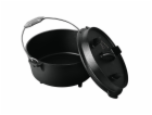 Hrnec litinový s poklicí 25 cm černý LP-BH-192