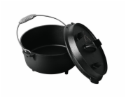 Hrnec litinový s poklicí 25 cm černý LP-BH-192