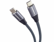 PremiumCord USB-C kabel ( USB 3.2 GEN 2x2, 5A, 100W, 10Gbit/s ) černý 5m