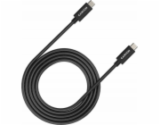 Canyon USB kabel USB-C/USB-C UC-42, 20 Gb/s, 240 W, 2 m, černý