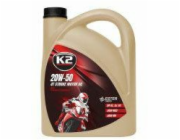K2 Motorový olej 20W50 pro čtyřtaktní motory, esterový, 5 l