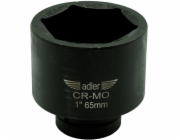Adler Rázový nástrčný klíč 6hranný 1 65 mm krátký