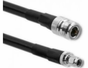 Qoltec Koaxiální kabel LMR400 | N samice | RP-SMA samec | 5 m