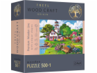 Trefl dřevěné puzzle 500+1 Letní útočiště TREFL