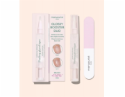BingoSpa MANUCURIST_SET Glossy Booster Duo Peeling Pen peeling s kyselinou glykolovou + Mini Nail Buffer oboustranný leštič na nehty