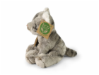 Rappa Plyšová kočka sedící šedá 14 cm ECO-FRIENDLY