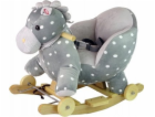LeanToys Houpací kůň 2 v 1 s modrými puntíky