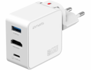 4smarts Nabíječka GaN Flex HDMI 65W bílá