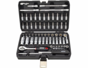 AWTools Sada nářadí , 63dílná sada klíčů 1/4 BLACK LINE