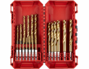 Milwaukee Sada vrtáků do kovu HSS-G, 19dílná, šestihranná