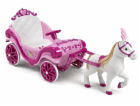 Huffy Elektrický kočár Disney Princess s koněm 6 V růžový