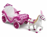 Huffy Elektrický kočár Disney Princess s koněm 6 V růžový