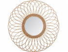 Atmosphera Závěsné zrcadlo s ozdobnou proutěnou rozetou, ...