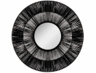 Atmosphera Nástěnné zrcadlo ETHNIC, O 76 cm, černé