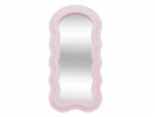 Atmosphera Zrcadlo s růžovým volánkovým rámem 30 x 60 cm