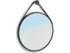 Zeller Nástěnné zrcadlo , kov/plast, černé, 40x2,1 cm. Po...