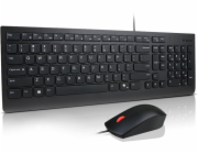 Lenovo Kombinovaná klávesnice a myš Essential Wired | Sada klávesnice a myši | Drátová | Myš součástí balení | Estonská | Černá