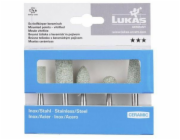 Lukas Erzett SADA BRUSNÝCH KOTOUČŮ S UHLÍKEM LUKAS, 5 DÍLŮ, KERAMICKÁ, NEREZOVÁ OCEL/OCEL