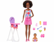 Mattel Barbie Skipper Babysitters Club Herní sada s miminkem a židličkou (JJB45)