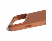 Mujjo Full Leather Case MagSafe Pouzdro pro iPhone 17 Pro Hnědý