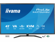 iiyama ProLite X4373UHSU-B2 - LED monitor - 43" (42.5" zobrazitelný) - 3840 x 2160 4K @ 60 Hz - VA - 450 cd/m? - 4000:1 - HDR10 - 3 ms - 2xHDMI, DisplayPort - reproduktory - matná, cerná