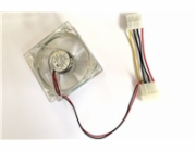 EUROCASE ventilátor 80mm, 12V/0,14A, prosvětlený RGB (molex)