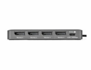 Startech - Dokovací stanice - USB-C / Displayport - 4 x DP - kompatibilní s TAA