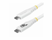 StarTech - USB kabel - USB-C (M) do USB-C (M) - USB4 / Thunderbolt 3 / Thunderbolt 4 / DisplayPort 1.4 - 2 m - podpora 4K120Hz, drsný, technologie Extended Power Range (EPR), podpora napájení Power De