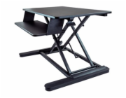 Startech Sit Stand Desk Converter with Keyboard Tray, Large 35" x 21" Surface, Height Adjustable Ergonomic Desktop/Tabletop Standing Workstation Desk, Holds 2 Monitors, Pre-Assembled - Ergonomic Stand