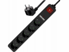Gembird SPG5-U2-5-02 Prodlužovací kabel s USB nabíječkou,...