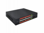 Qoltec SWITCH Gigabitový ethernetový síťový přepínač PoE ...