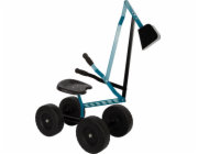 small foot Bagr s kolečky modrý