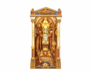 RoboTime 3D skládačka Zarážka na knihy Miniatura domečku Knihovna divů