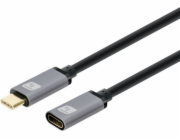 Techly Kabel USB-C - USB-C 1 m černý (ICOC MUSB322-CMF-010)