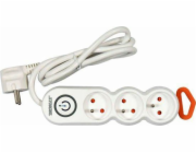 Sthor T72352 3zásuvkový prodlužovací kabel 5m bílý (72352)