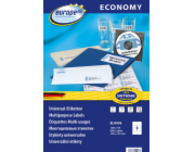 Avery Zweckform Samolepicí etikety 105x70mm univerzální AVERY ZWECKFORM ECONOMY ELA036 bílé 100 listů * 8 ks