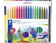 Staedtler STAEDTLER Fasermaler Noris sada 20 kusů v kartonu 1 mm maloobchodní prodej