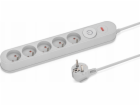 Montis přepěťová ochrana, prodlužovací kabel, 5 zásuvek, ...