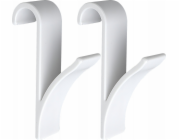 Wenko Háčky na ručníkové radiátory, bílé, sada 2 kusů